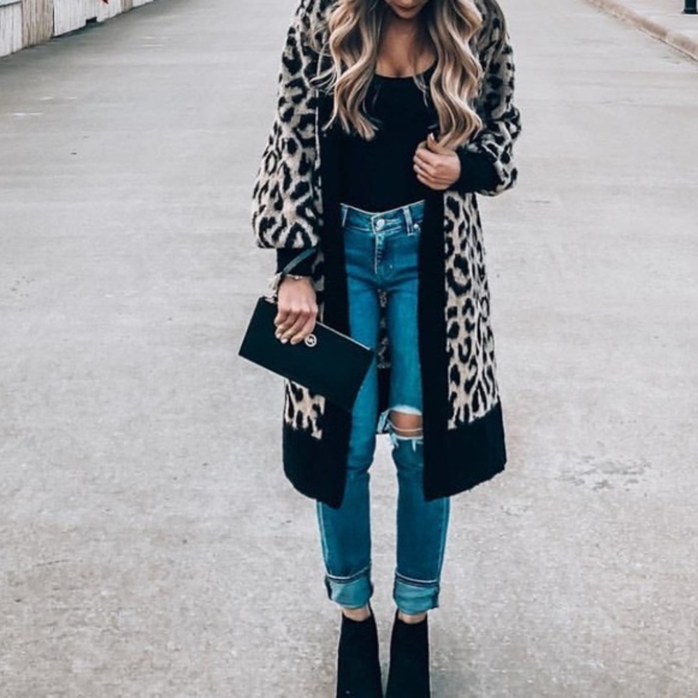 LEOPARD CARDI DUSTER